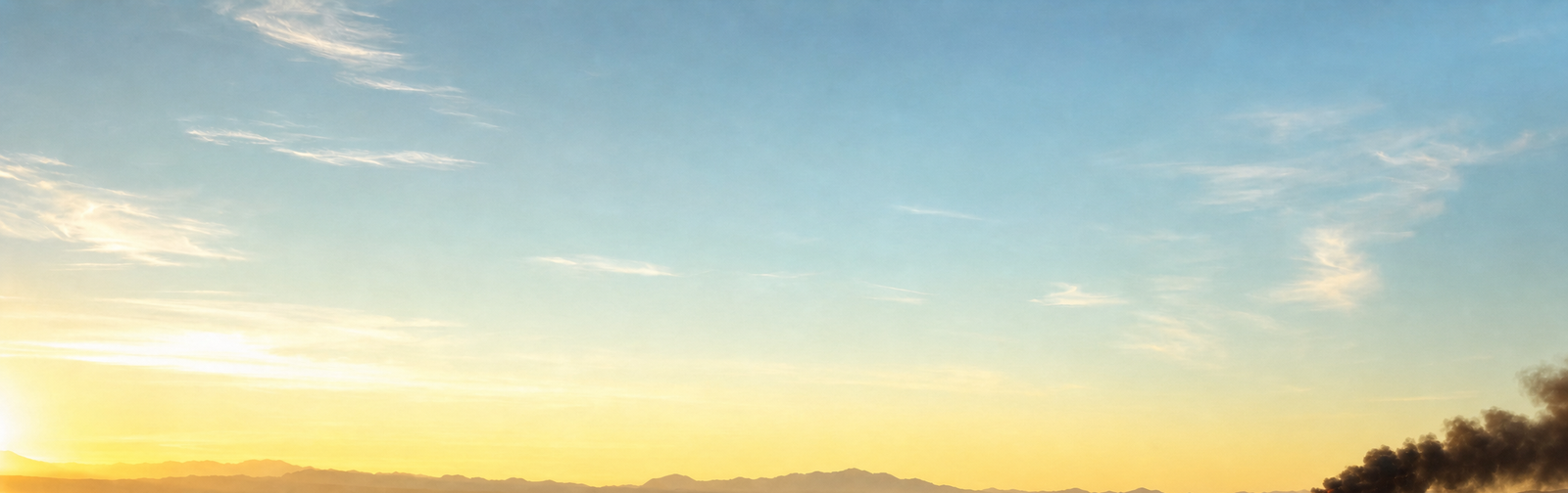 Golden-hour Nevada desert mountains at dusk
